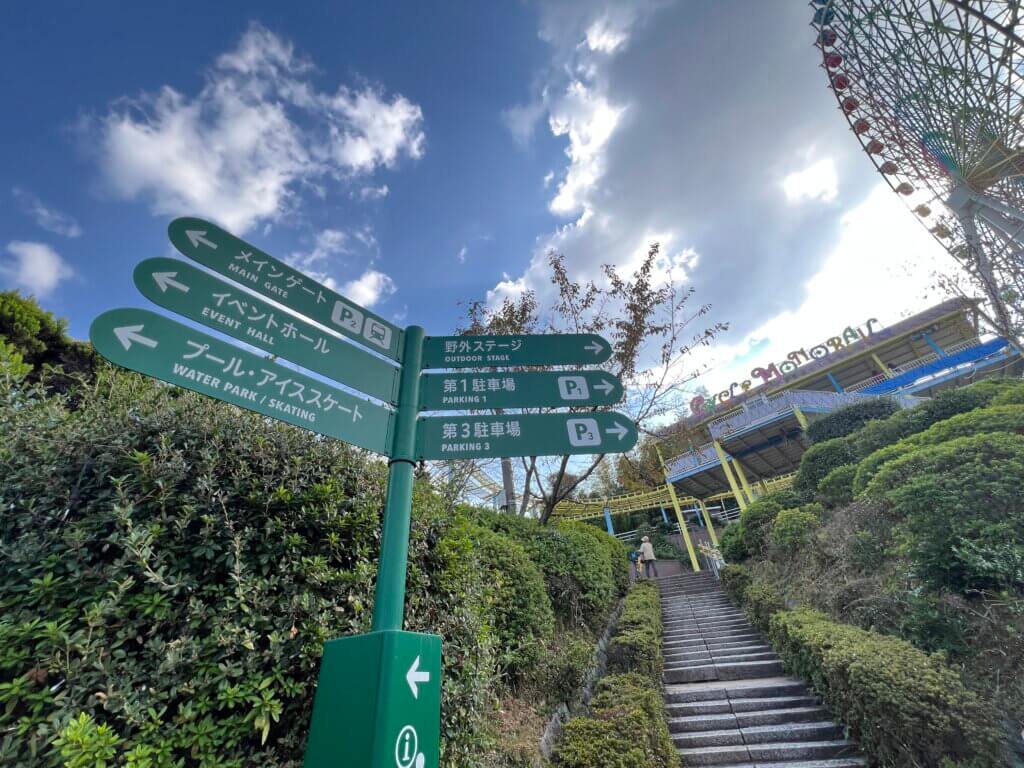 枚方公園指示牌