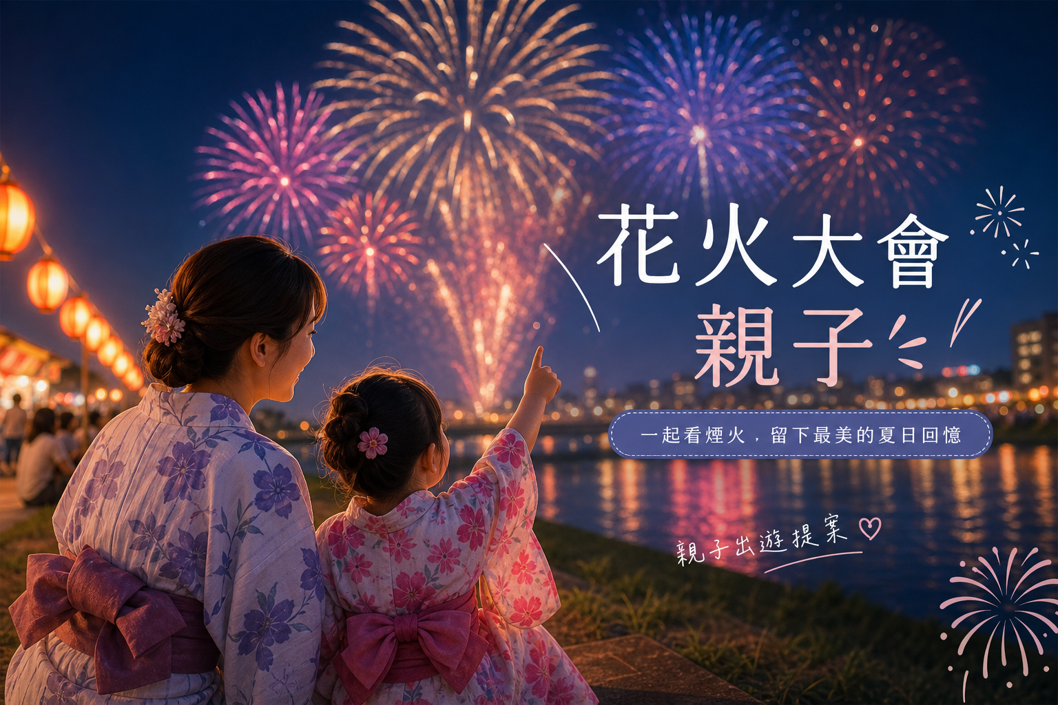 花火大會親子