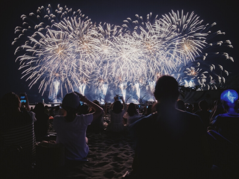 日本花火大會問題