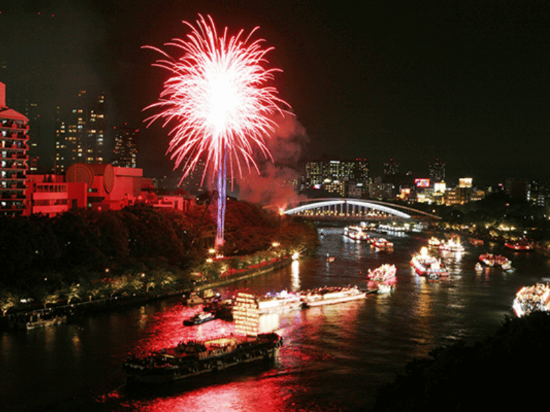 天神祭奉納花火